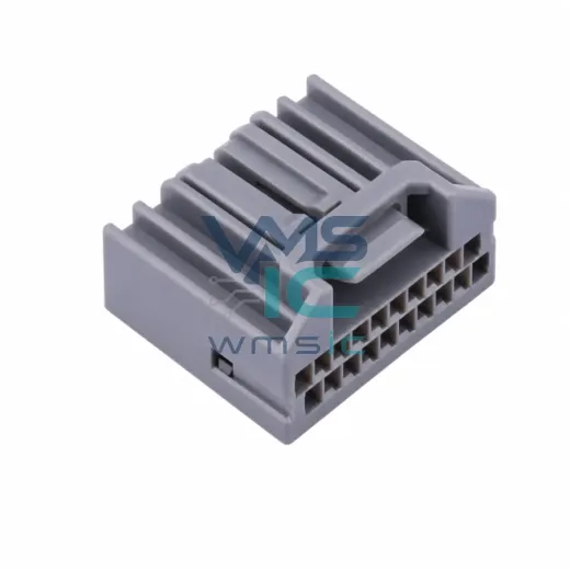 白色 汽车连接器2.2mm间距(1318774-1,1717106-1)公HSG,PBT料, 12P K137635HM P=2.2mm