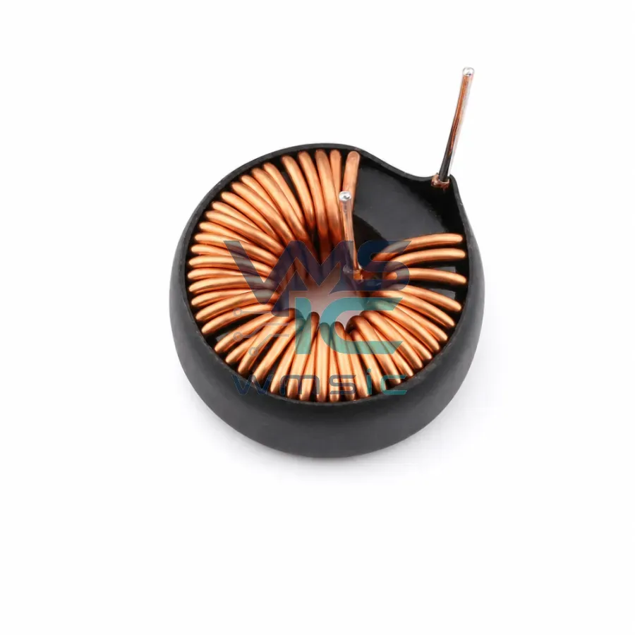 220uH plus minus 10 percent Horizontal Toroidal Inductor with Heat Shrink Tubing XR068125TS221MHL8 Through Hole D 22.3mm Package