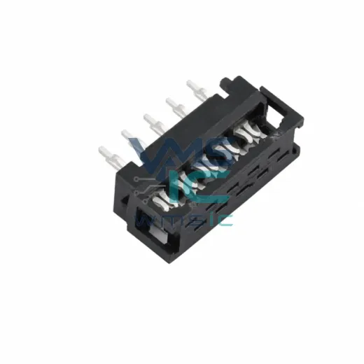 1.27mm 2x5P 10 Pin IDC Ribbon Cable Connector 1-2178713-0 Right Angle Through Hole P 1.27mm()