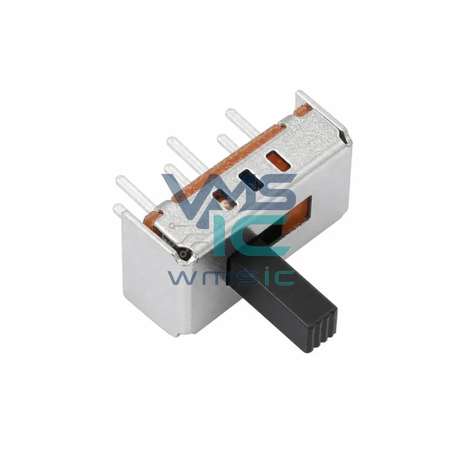 SS-23D07-G060 Slide Switch 2-Pole 3-Position Handle Length 6mm SS-23D07-G060 Through Hole 12.7x7.1mm Package