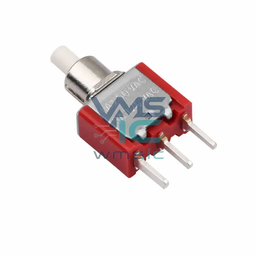 Push Button Switch Momentary 3-Pin MPL-0-102-0002-L100-RS Through Hole-3P 12.8x7mm Package