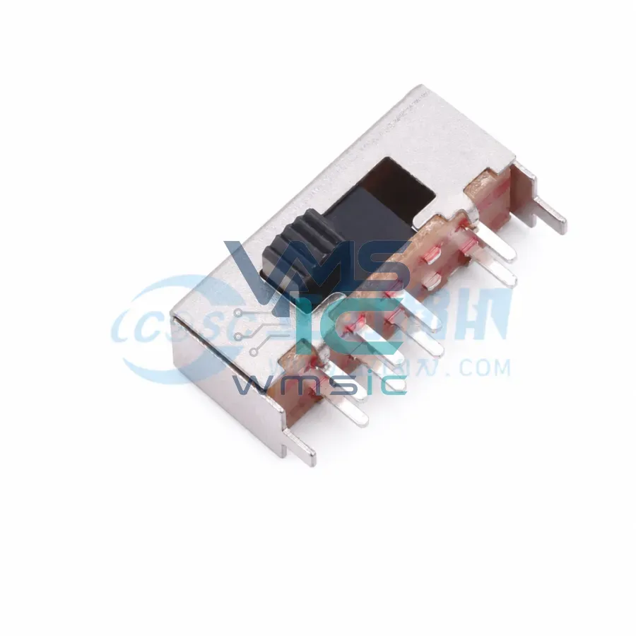 SK-23H01-G040 Horizontal Slide Switch 3-Position 4mm Handle SK-23H01-G040 Right Angle Through Hole 27.1x12mm Package