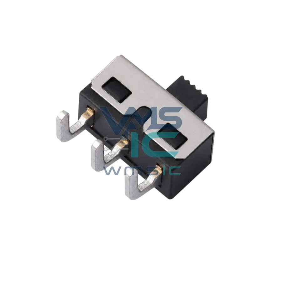 2-Position Slide Switch Right Angle Through-Hole 3mm Handle SS-12D06L3 Right Angle Through Hole 13x6.6mm Package