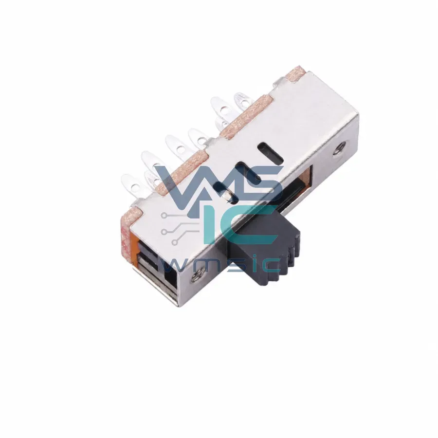 SS-23F20-G050 Vertical Slide Switch 3-Position 5mm Handle SS-23F20-G050 Through Hole 24x8mm Package
