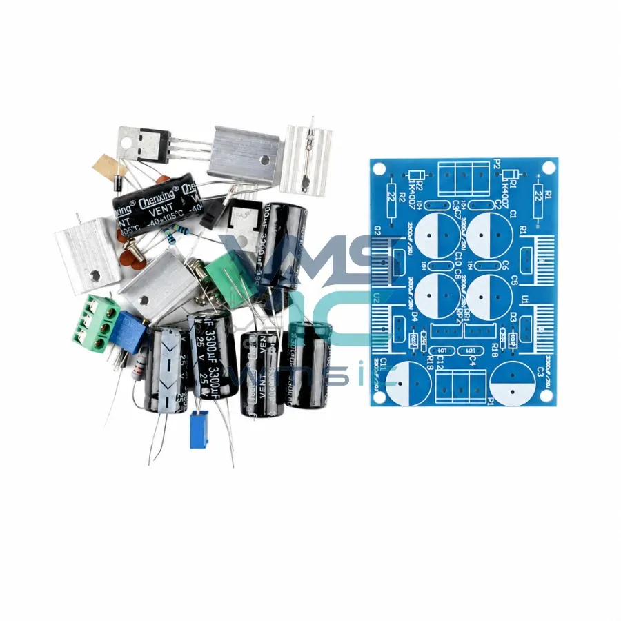 LM317 LM337 Positive and Negative Adjustable Voltage Regulator DIY Electronic Components Power Supply Kit Teaching Training LM317 Package
