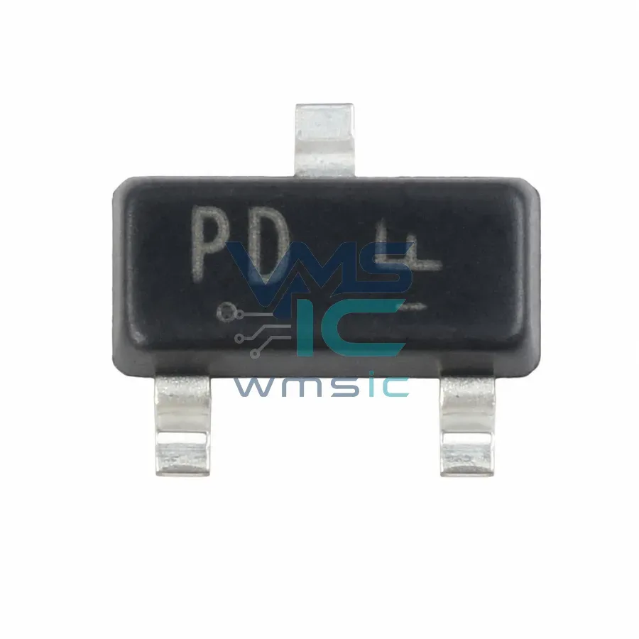 Транзистор MOSFET P-канальный LBSS84LT1G, -50 В, 130 мА, SOT-23 (10 шт.) Корпус