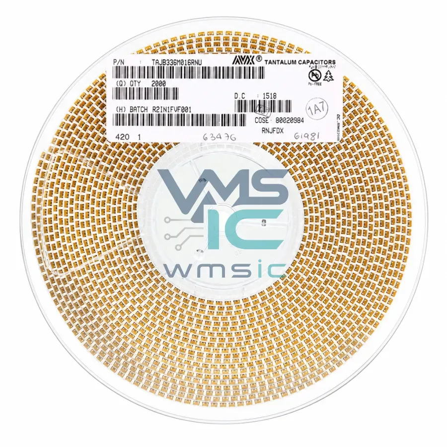 3528 B-Case SMD Tantalum Capacitor 16V 33uF+/ 20% TAJB336M016RNJ 1210 3528B Package