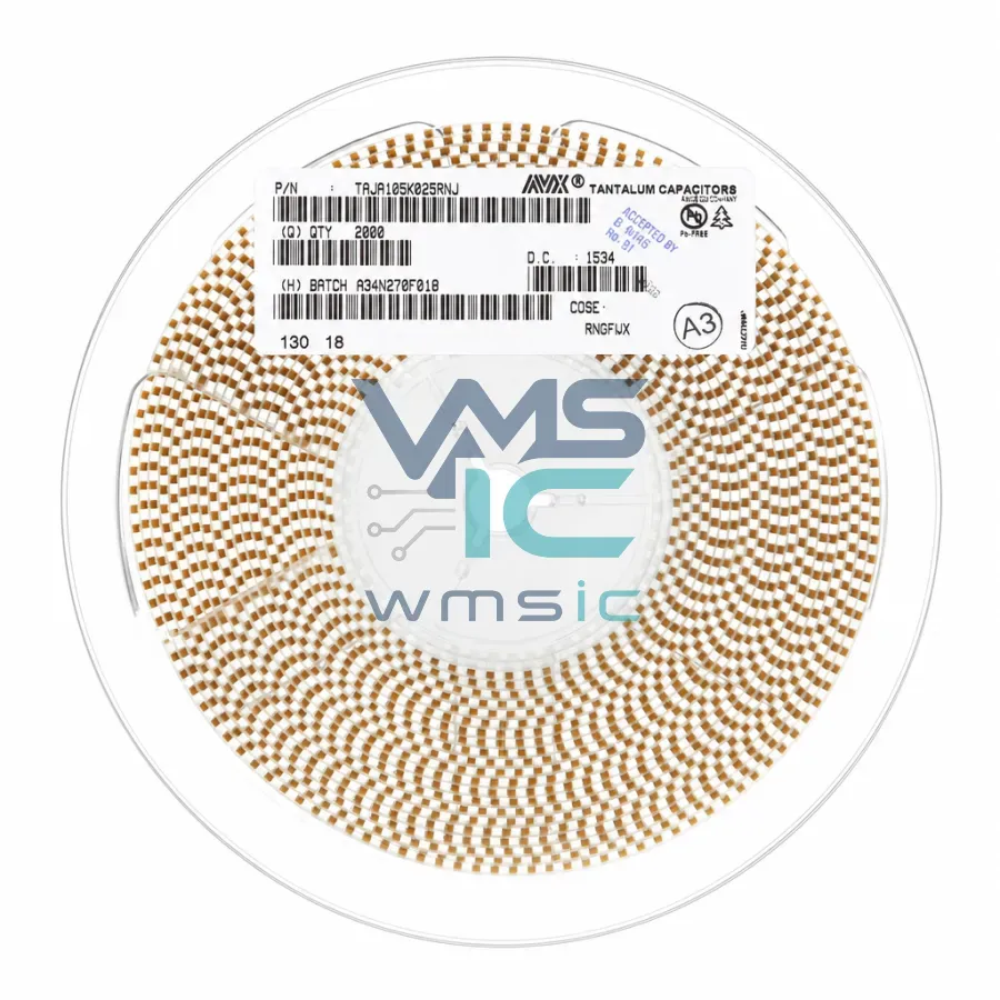 原装正品 贴片钽电容 3216A 25V 1UF ±10% TAJA105K025RNJ 1206 TAJA105K025RNJ 封装