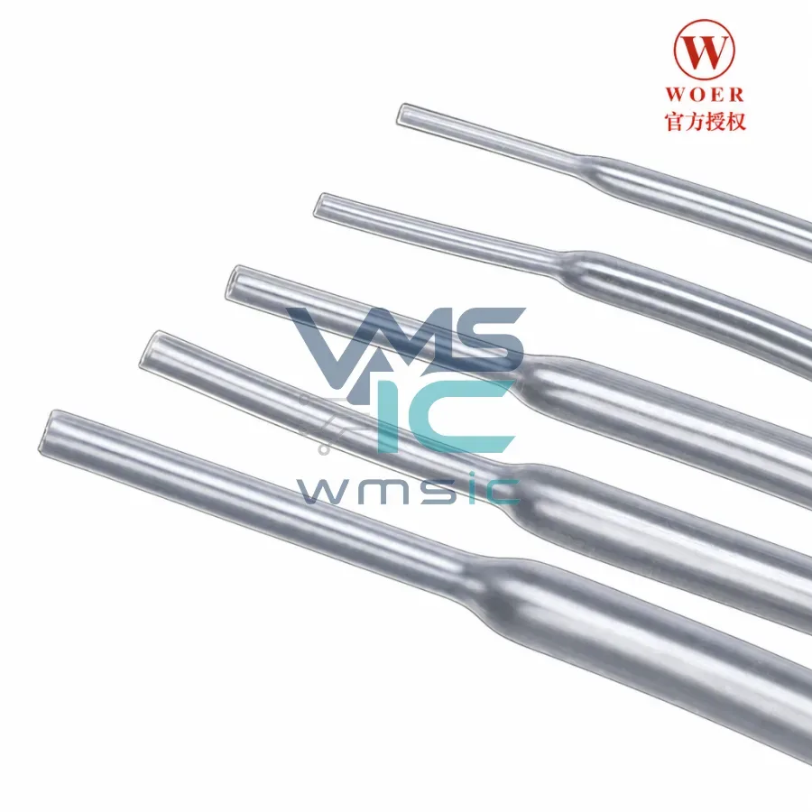 WOER Halogen-Free Heat Shrink Tube 0.6mm-30mm Transparent 1 Meter Package