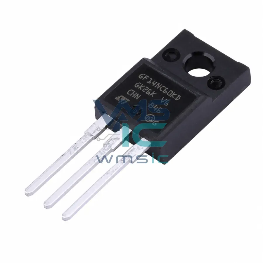Дискретный IGBT транзистор STGF14NC60KD 600В 11А TO-220F-3 Корпус