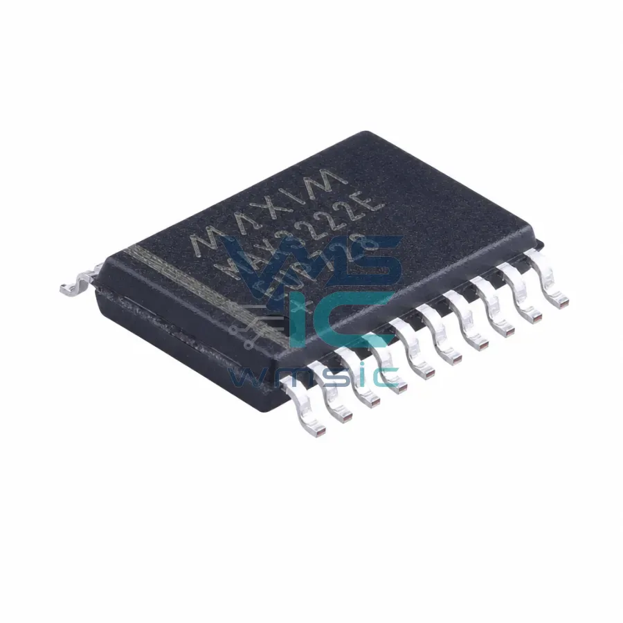 Электронный компонент 3.0 В-5.5 В 1Mbps RS-232 Transceiver+/- 15kV ESD MAX3222EEUP MAX3222EEUP+T TSSOP-20 Корпус