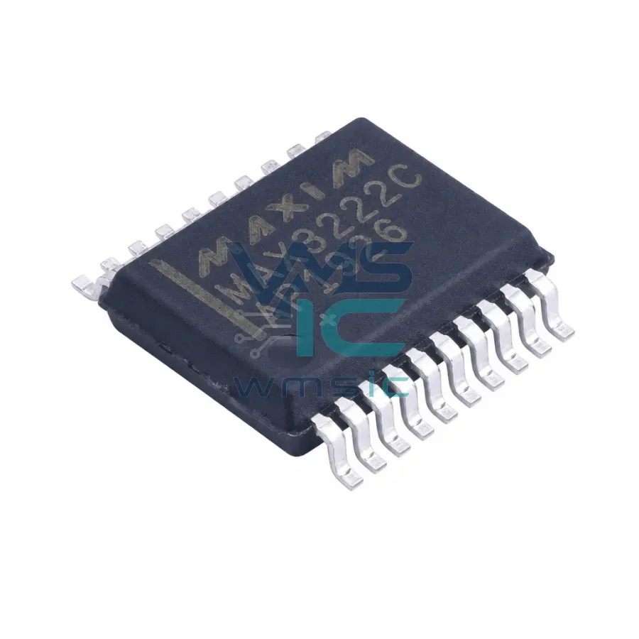 Электронный компонент 3.0 В~5.5 В Low Мощность 1Mbps RS-232 Transceiver MAX3222CAP MAX3222CAP+T SSOP-20-208mil Корпус