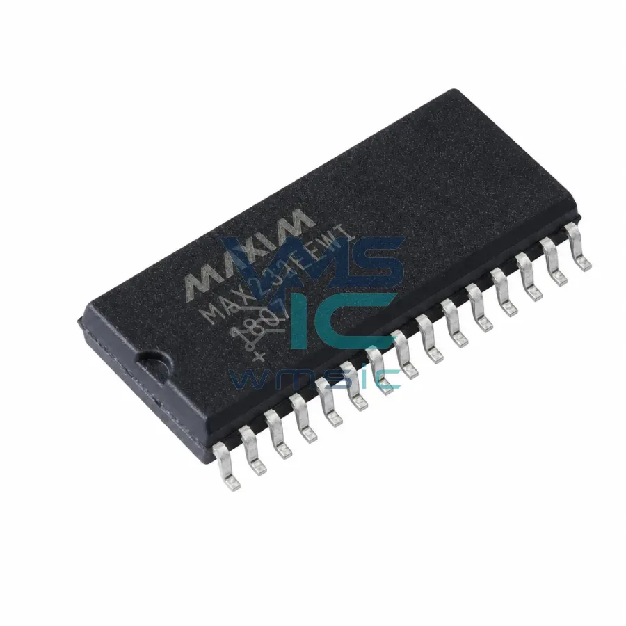 + 5В RS-232 Приемопередатчик +/- 15кВ ESD MAX211EEWI MAX211EEWI+ SOIC-28-300mil Корпус