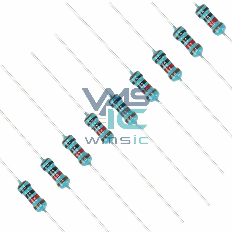 1/4W+/ 1% Metal Film Resistor 240K Ohm 5-Color Ring 100PCS Package