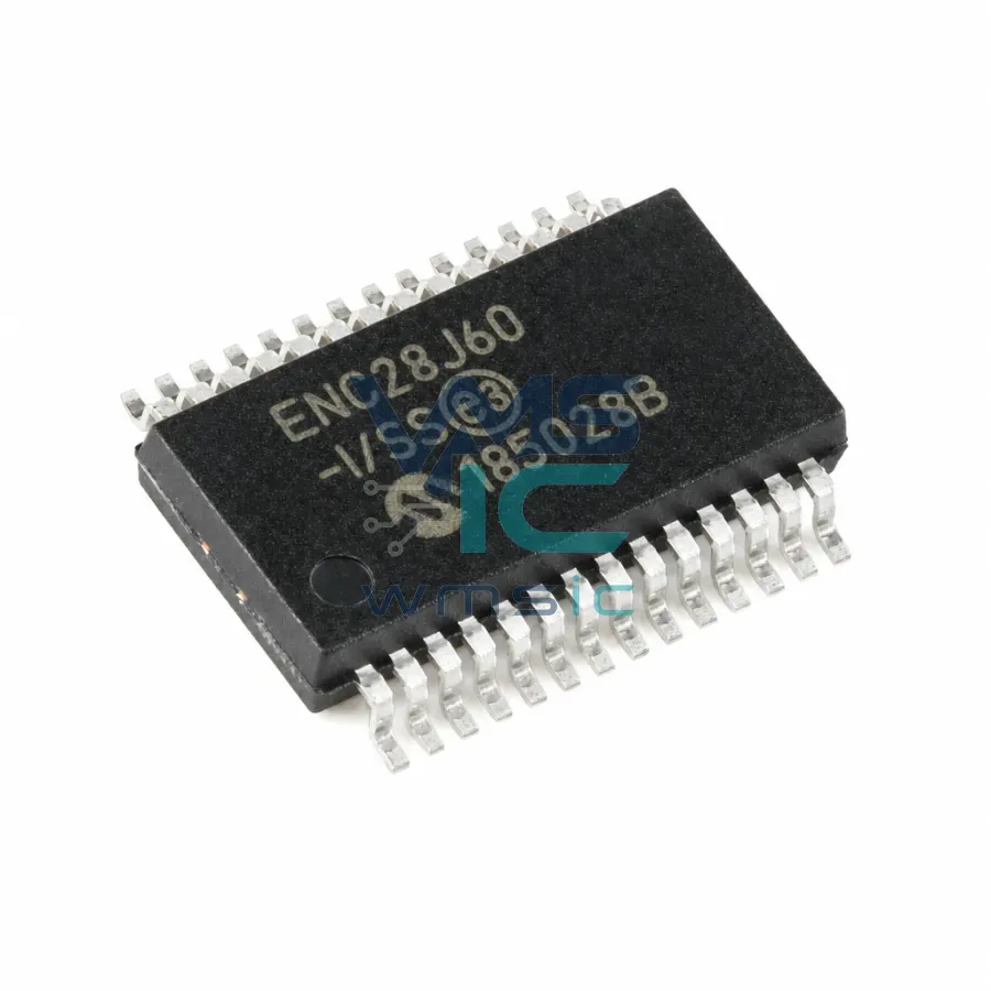 Микросхема ENC28J60-I/SS SSOP-28, Ethernet-контроллер 8 КБ RAM Корпус