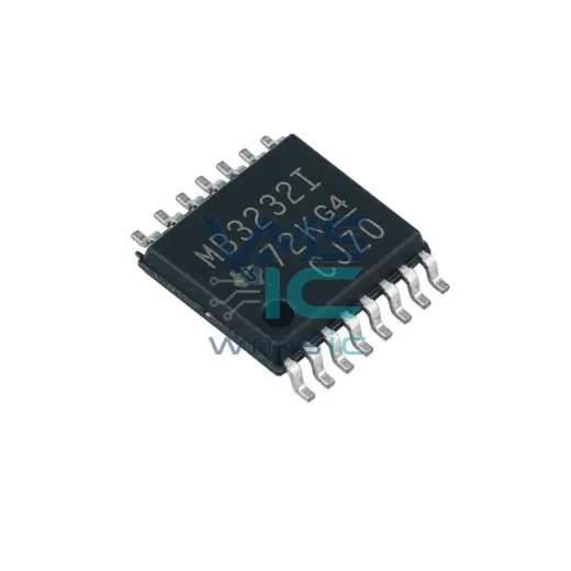 Приемопередатчик RS-232 MAX3232IPWR, 3В-5.5В, 250 кбит/с, ESD ±15 кВ, TSSOP-16