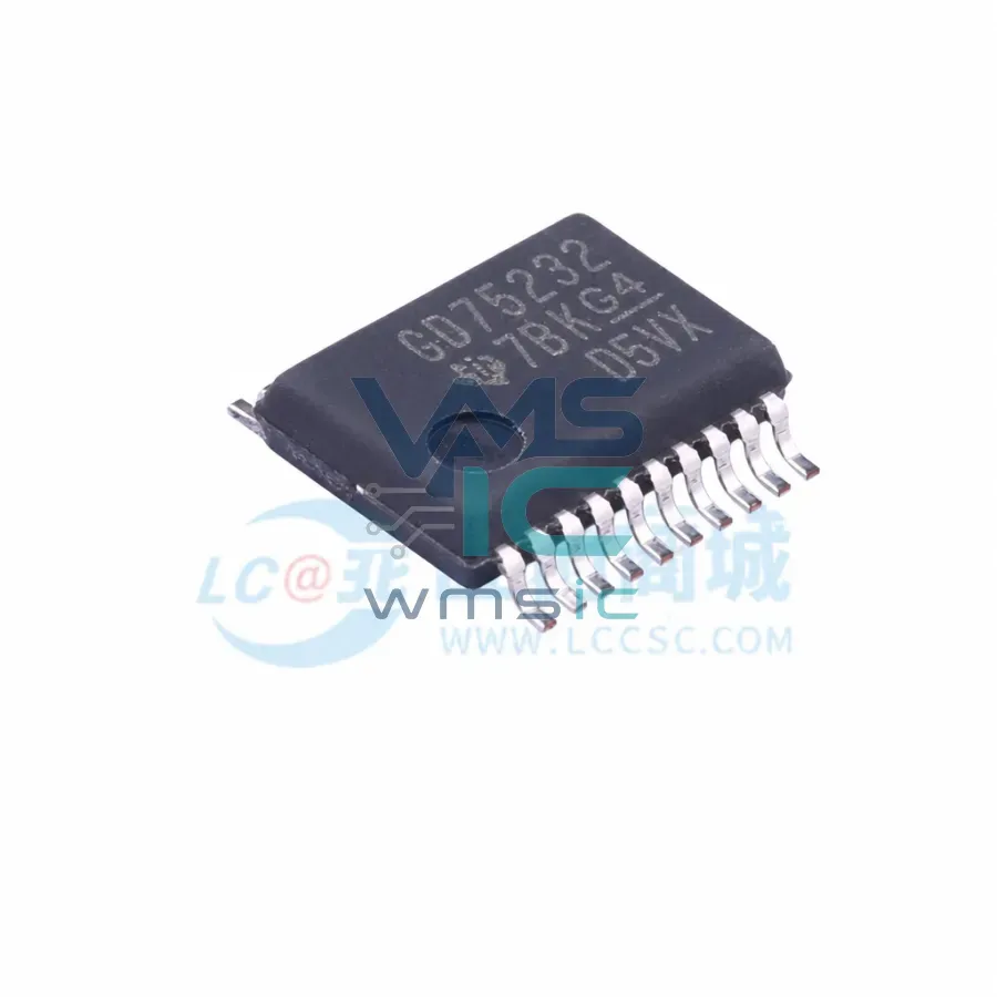 Многоканальный приемопередатчик RS-232 GD75232DBR, 120 кбит/с, SSOP-20 Корпус