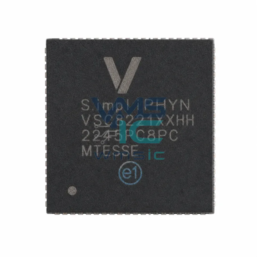 VSC8221XHH 10/100/1000BASE-T PHY with 1.25Gbps SerDes for SFP VSC8221XHH TFBGA-100(9x9) Package
