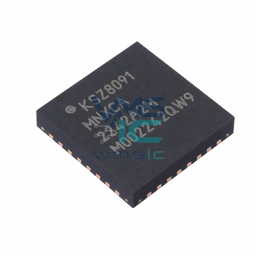 Трансивер Ethernet PHY 10/100 KSZ8091MNXCA QFN-32-EP (5x5) Корпус