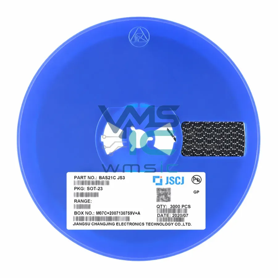 Диод переключающий BAS21C (JS3), SOT-23, 250V, 200mA, 50ns, 20 шт. Корпус