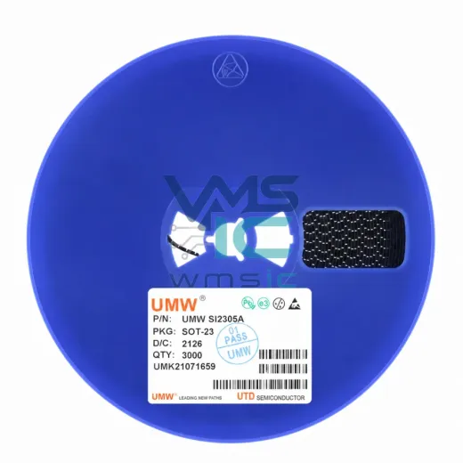 Транзистор MOSFET UMW SI2305A, SOT-23, P-канальный, -20В, -4.2А