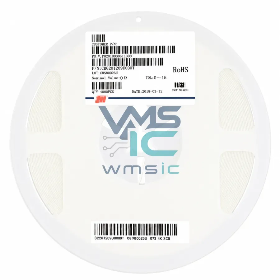 CBG201209U000T 0805 SMD Ferrite Bead 0 Ohm+/ 25% 900mA 50PCS CBG201209U000T Package