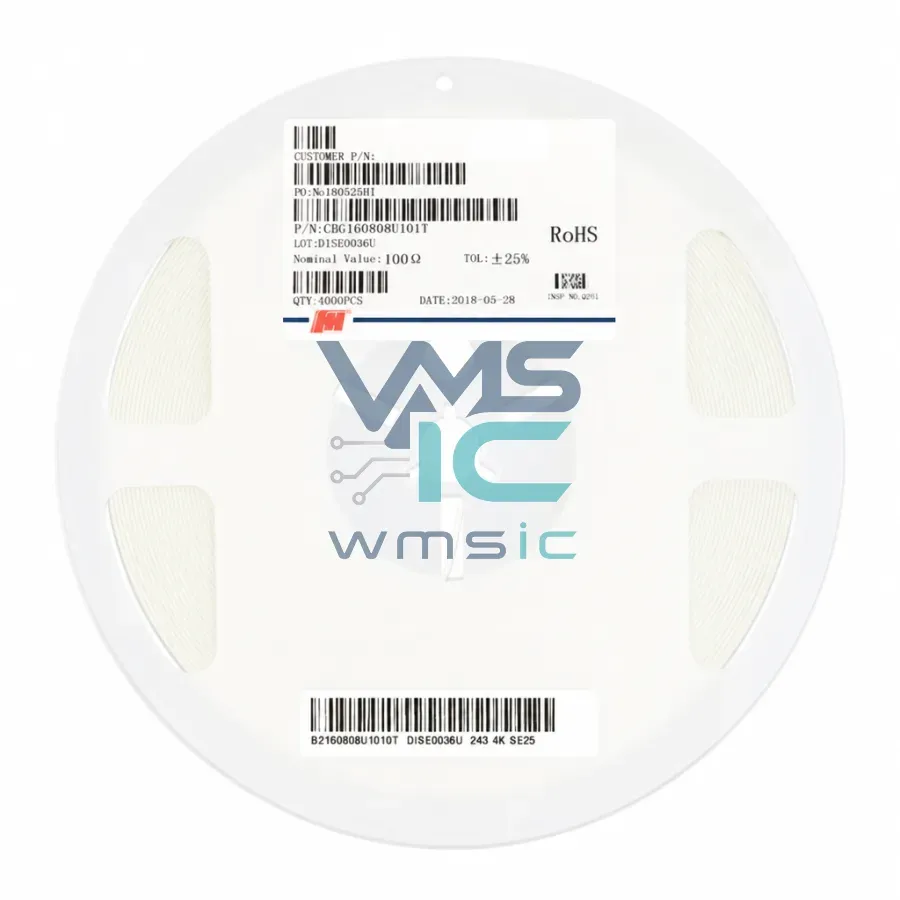 CBG160808U101T 0603 SMD Ferrite Bead 100 Ohm 200mA+/ 25% CBG160808U101T Package