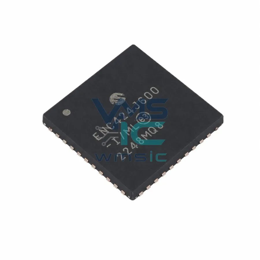 10/100 Этаблер Ethernet с интерфейсом SPI/Параллельный ENC424J600-I/ML QFN-44-EP(8x8) Корпус