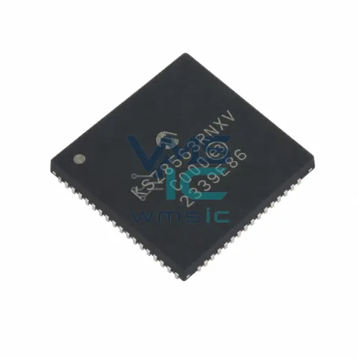 3-Port 10/100 Ethernet переключатель with IEEE 1588v2 KSZ8563RNXV-TR VQFN-64(8x8)
