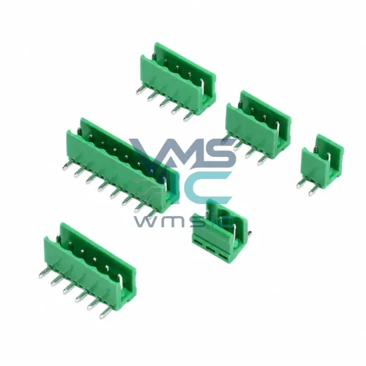 弯针插座 HT508R 2/3/4/5/6/8P 间距5.08MM 适用HT508K插头 HT508R