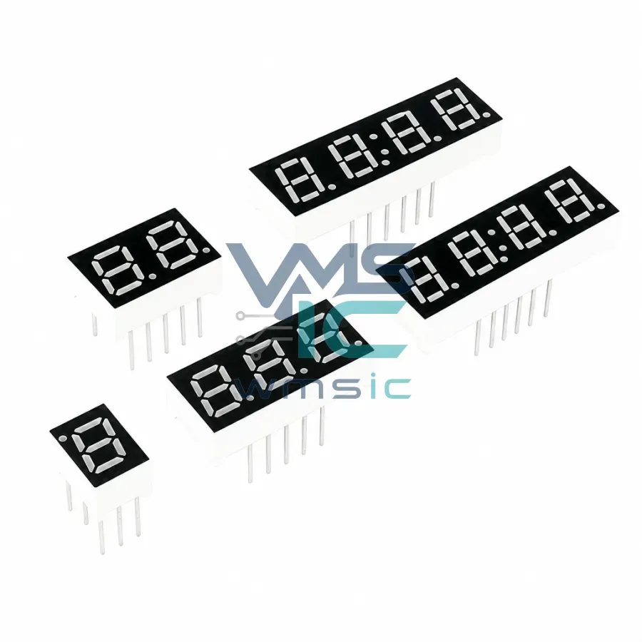 Цифровой светодиодный индикатор 0.28", 1/2/3/4 разряда, красный Корпус