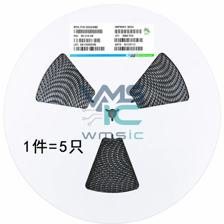 Диод Шоттки SS54 SMC (DO-214AB) 5А 40В SMD, 5 шт. Корпус