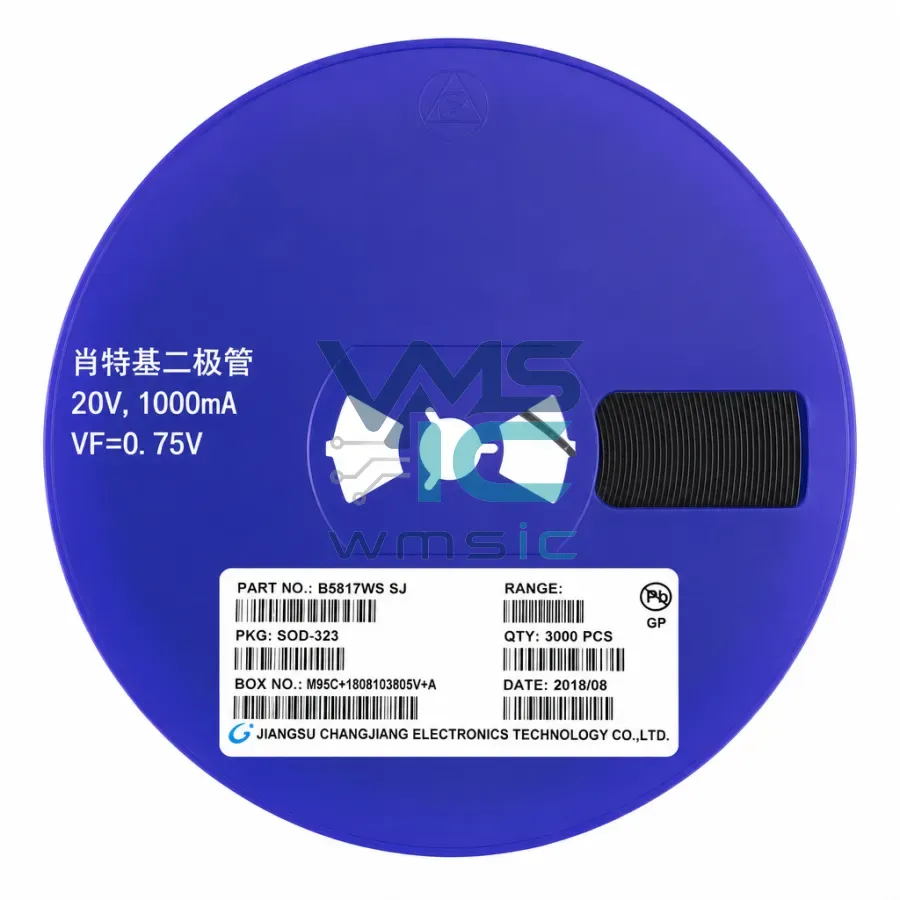 Диод Шоттки B5817WS SJ 20V 1A SMD SOD-323, 10 шт. Корпус