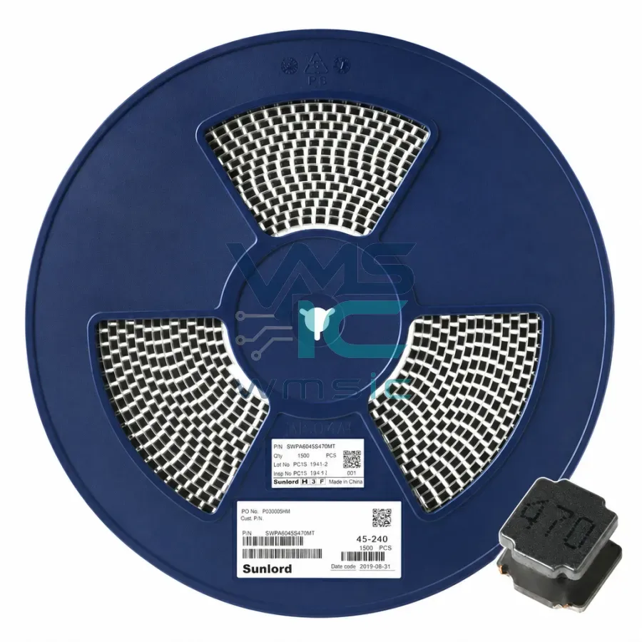 SWPA6045S470MT 47uH 20% 6x6x4.5mm SMD Wire-Wound Power Inductor 5PCS 47UH Package
