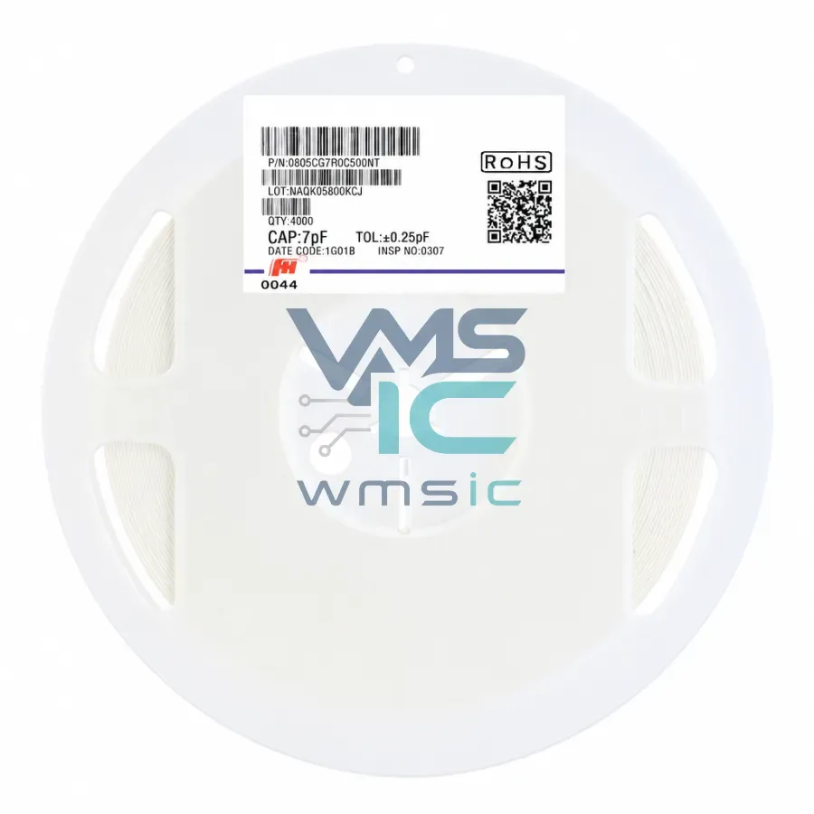 0805 SMT Ceramic Capacitor 7.0pF 50V COG NPO+/ 0.25pF 50PCS 0805CG7R0C500NT Package