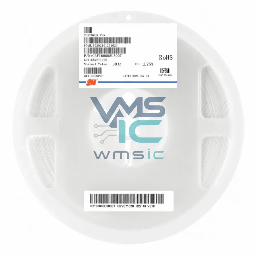 CBW160808U300T 0603 SMD Ferrite Bead 30 Ohm 1A 100 Pieces CBW160808U300T Package