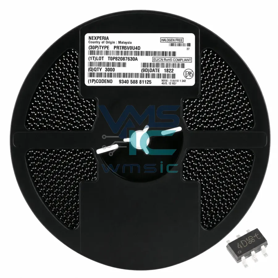 ESD-диод PRTR5V0U4D SOT-457 Rail-to-Rail защита, 5 шт Корпус
