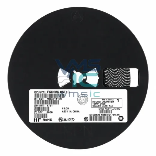 ESD-диод ESD5B5.0ST1G SOD-523 5V двунаправленный, 10 шт