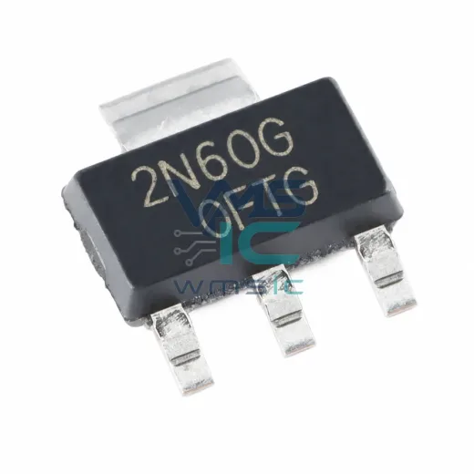 Мощный N-канальный MOSFET 2N60G (SOT-223), 600В 2А