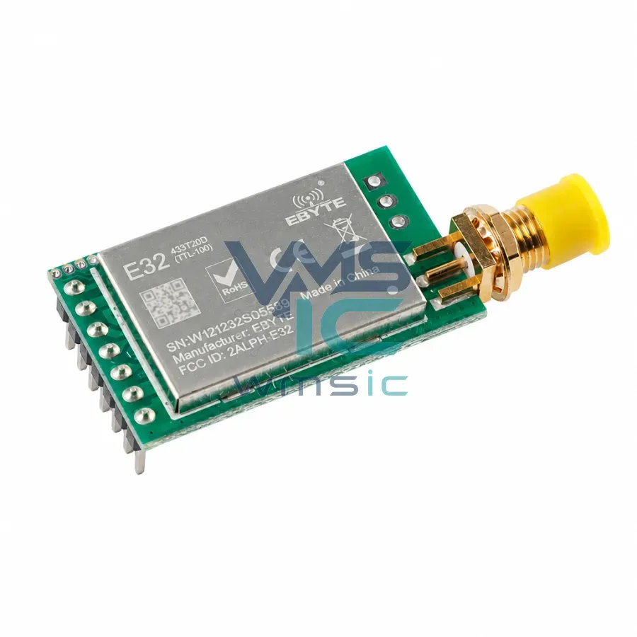 Радиомодуль LoRa SX1278 433 МГц, UART, разъем SMA-K Корпус