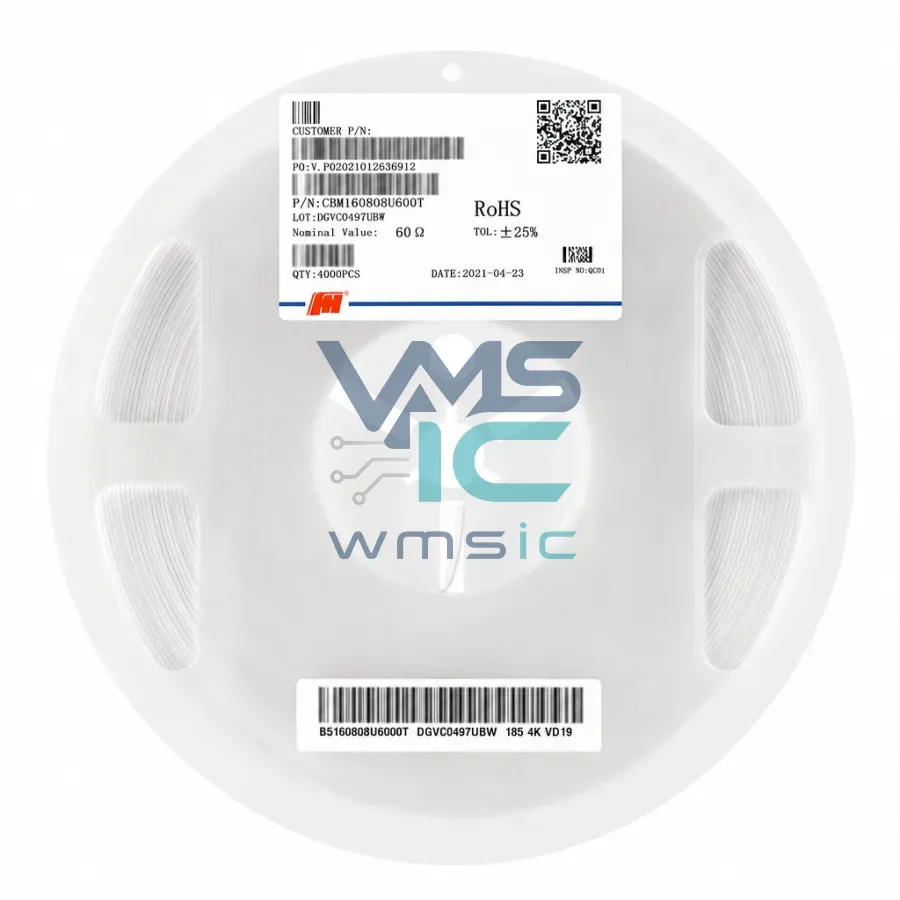 0603 SMD Ferrite Bead 60 Ohm+/ 25% 3A CBM160808U600T 100pcs CBM160808U600T Package