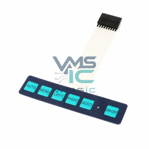 6-Key Membrane Switch Matrix Keyboard Control Panel with LED Indicators