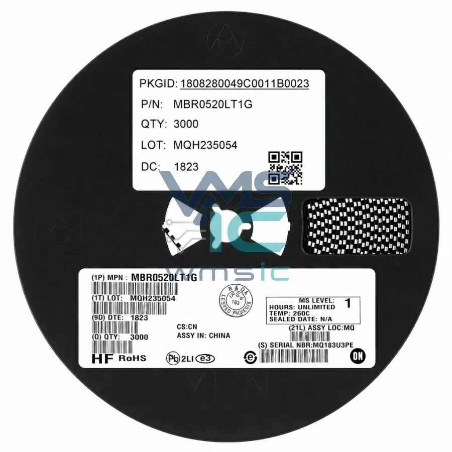 Диод Шоттки MBR0520LT1G SOD-123 20В 500мА SMD, 10 шт. Корпус