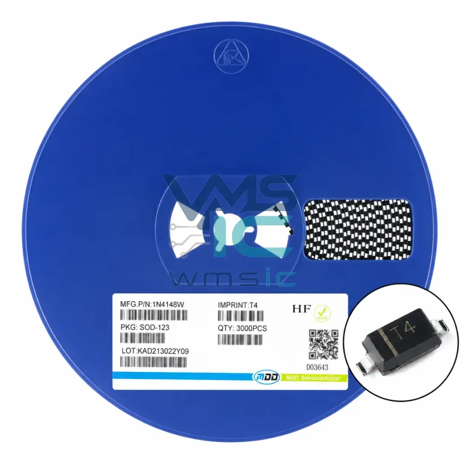 Импульсный диод 1N4148W (T4) SOD-123 75В 150мА, 10 шт. Корпус