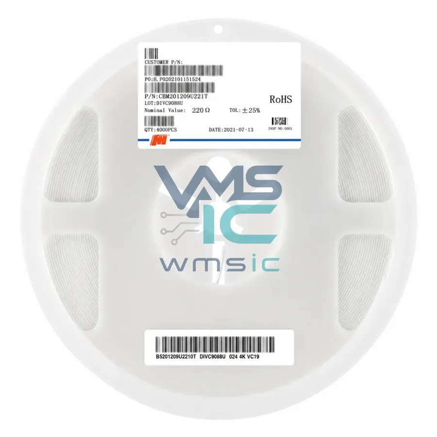CBM201209U221T 0805 SMD Ferrite Bead 220 Ohm+/ 25% 2.5A 50PCS CBM201209U221T Package