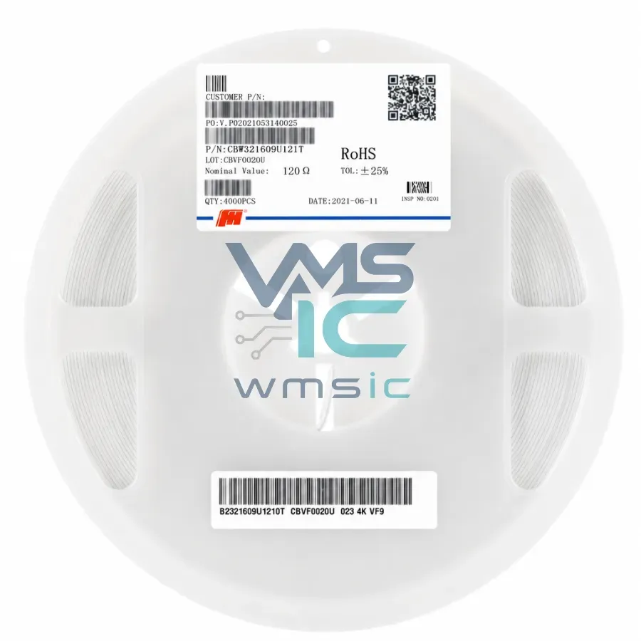 CBW321609U121T 1206 SMD Ferrite Bead 120 Ohm+/ 25% 3A 50PCS CBW321609U121T Package