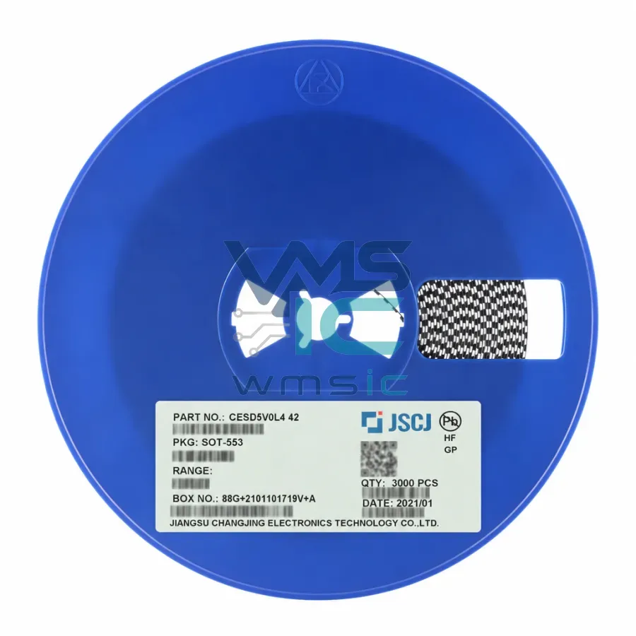 ESD-защитный диод CESD5V0L4, 5В, 4-канальный, SOT-553, 5 шт. Корпус