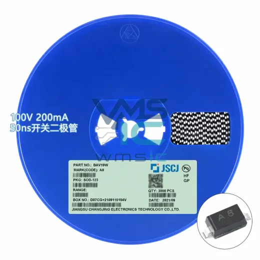 Диод импульсный BAV19W A8 100V 200mA 50ns SOD-123 (20 шт.)