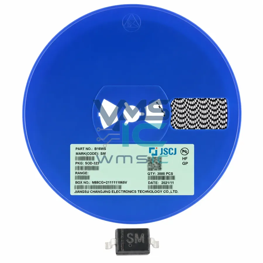 Диод Шоттки B16WS SOD-323 60В 1А, 10 шт. Корпус