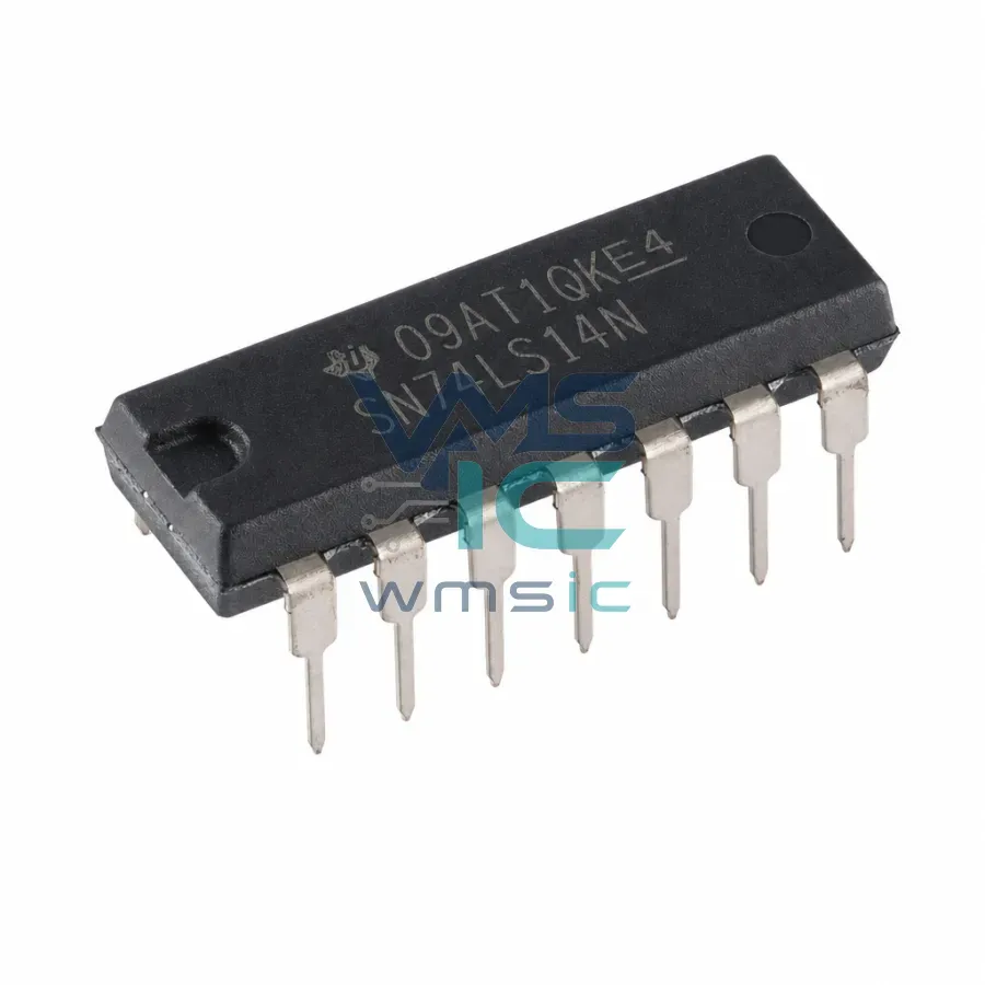 Инвертирующий триггер Шмитта SN74LS14N (6 элементов), PDIP-14 Корпус